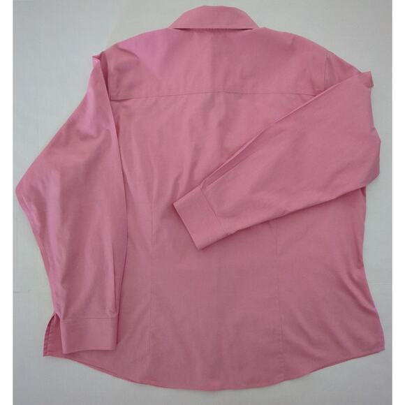 Coldwater Creek Pink Button Up Cotton Tailored Fit Blouse Womens Size 1X (16-18) - Picture 8 of 8